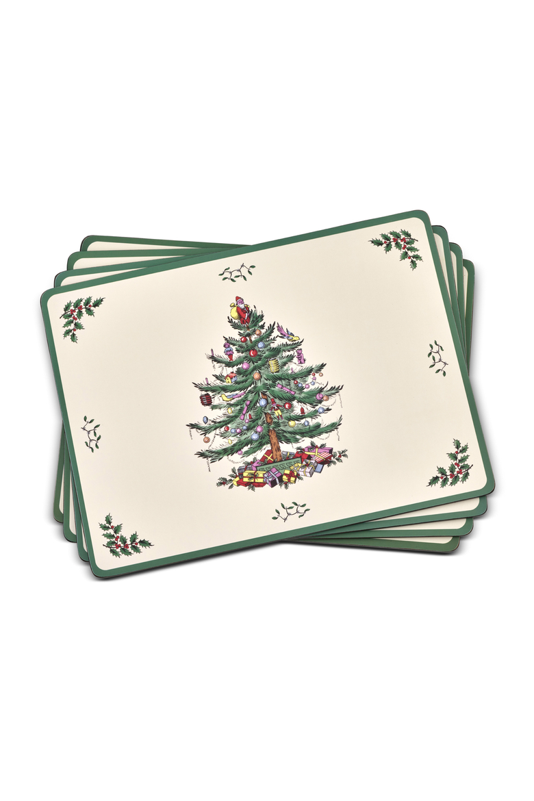 Christmas Tree Placemats Set of 4, Main, color, Spode Christmas Tree