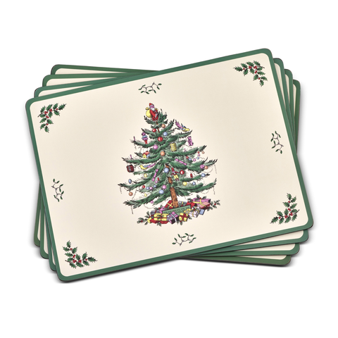 Christmas Tree Placemats Set of 4