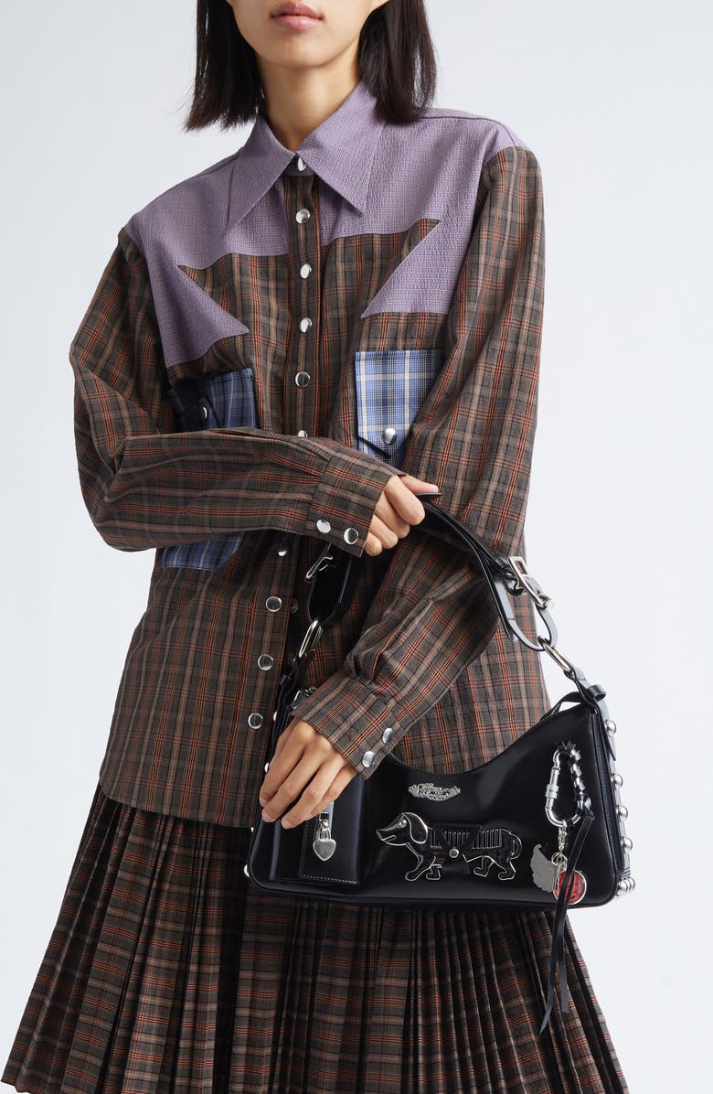 Chopova Lowena Mini Sophia Leather Shoulder Bag, Alternate, color,