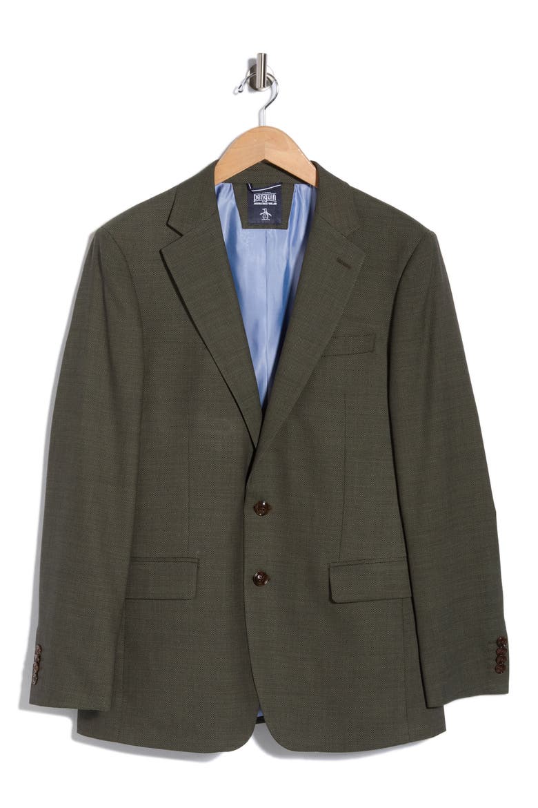 Slim Fit Wool Blend Sport Coat, Main, color, OLIVE