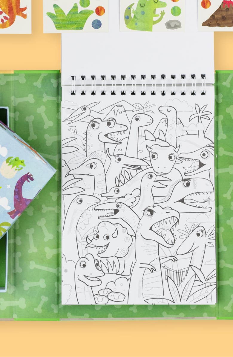 TIGER TRIBE Dinosaur Coloring Set, Alternate, color, Multi