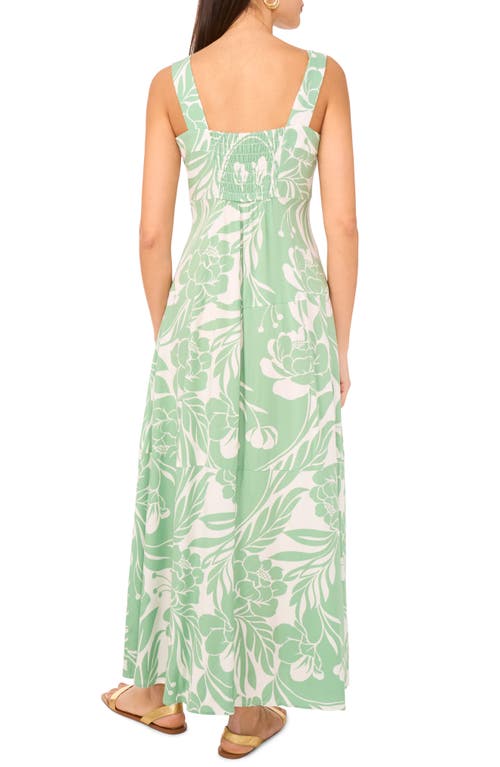 Vince Camuto Printed Square Neck Maxi Sundress