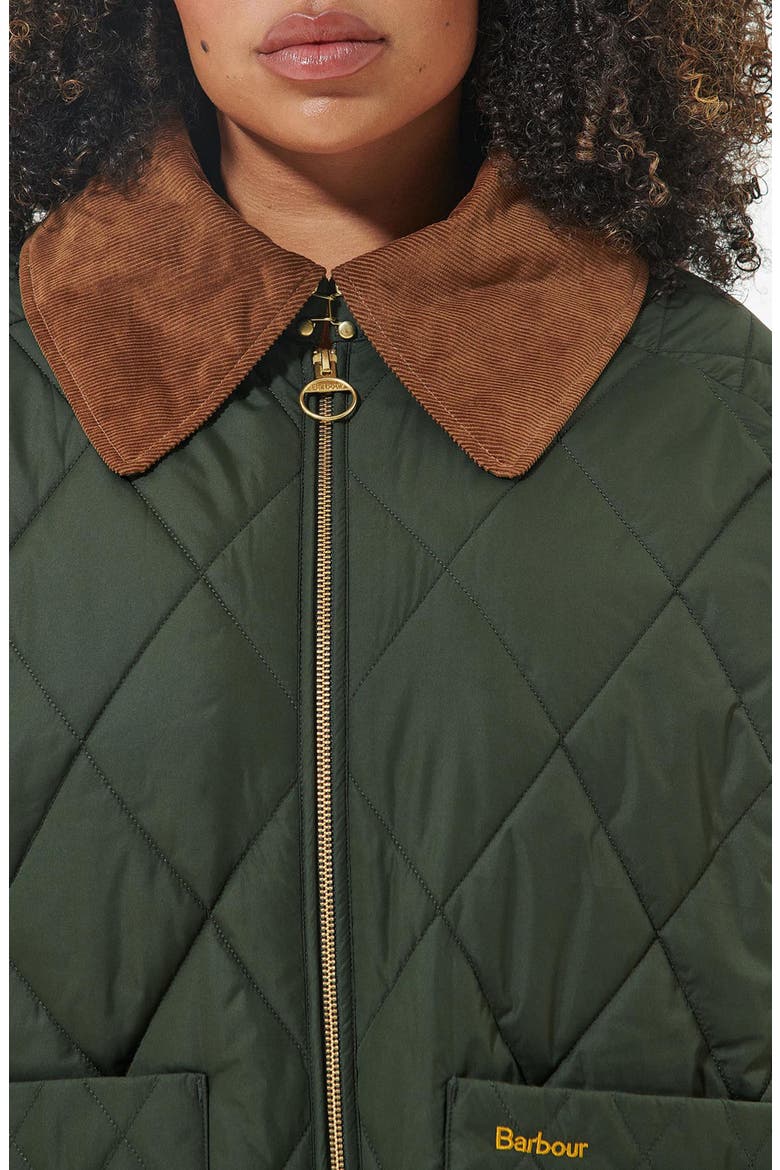 Woodhall Quilted Jacket, Alternate, color, SAGE