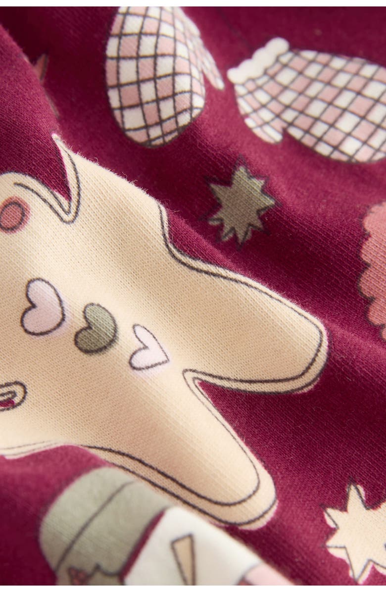 NEXT Kids' Long Sleeve Print Skater Dress, Alternate, color, Red