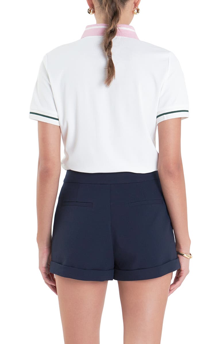 English Factory Sports Club Colorblock Polo, Alternate, color, Off White