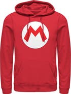 NINTENDO Men's Nintendo Mario Circle Icon  Pull Over Hoodie