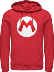 NINTENDO Men's Nintendo Mario Circle Icon  Pull Over Hoodie