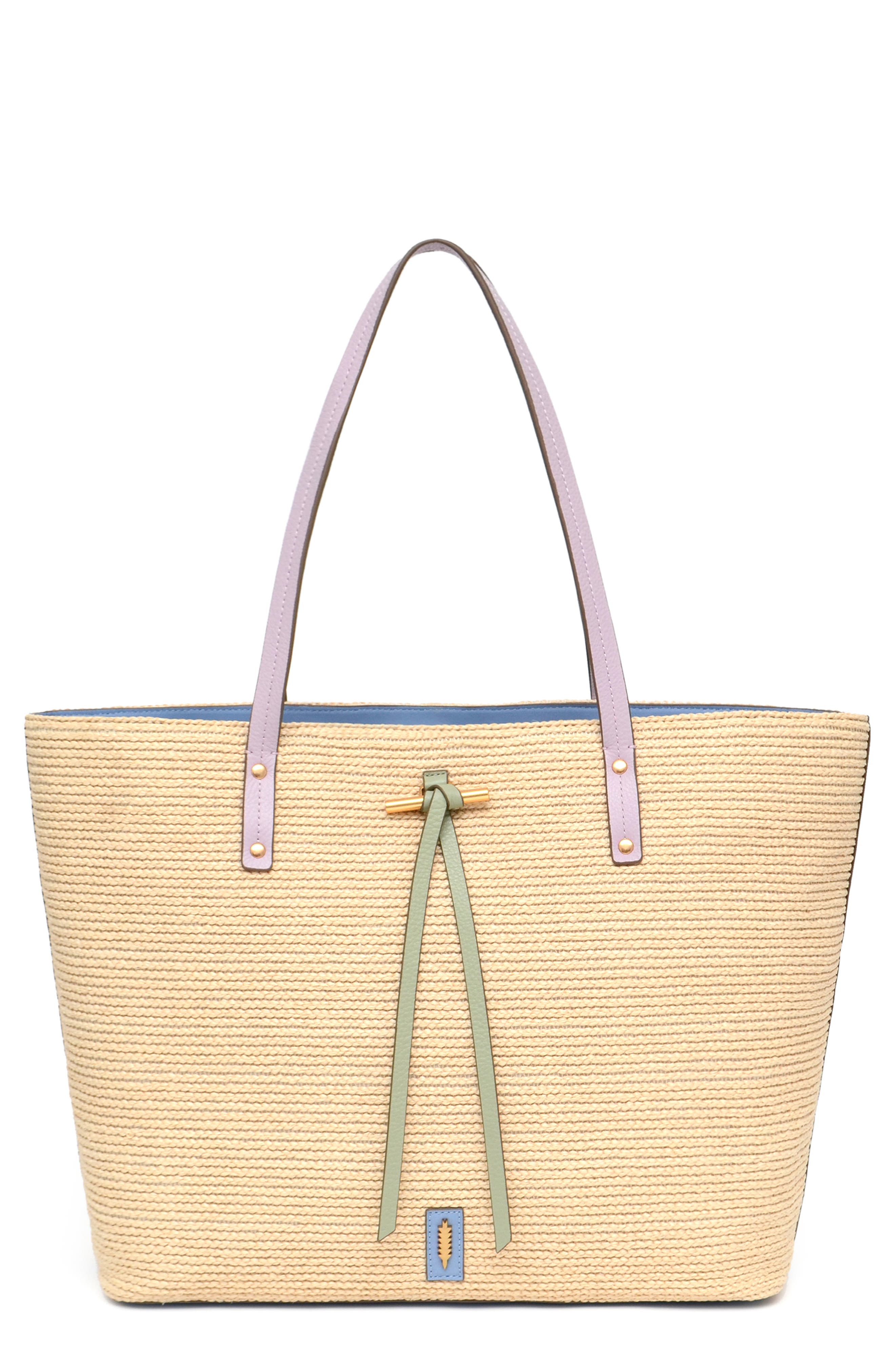 Thacker Fran Raffia Tote Bag, Main, color, 