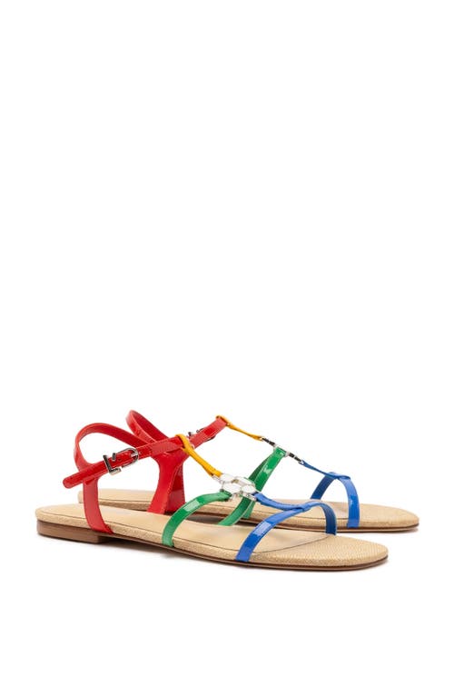 Larroude Hana Flats Azure In Multicolor
