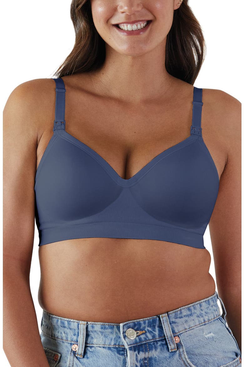 Plunge Wireless Maternity/Nursing Bra, Main, color, DUSK