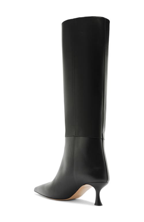 Alexandre Birman Brena Pointed Toe Knee High Boot In Black