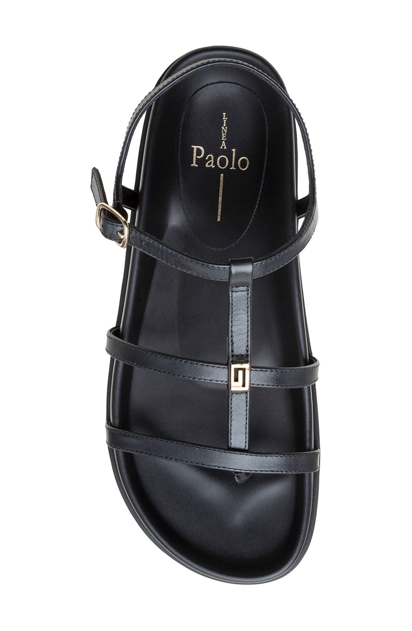 Linea Paolo Lilith Ankle Strap Sandal, Alternate, color, Black