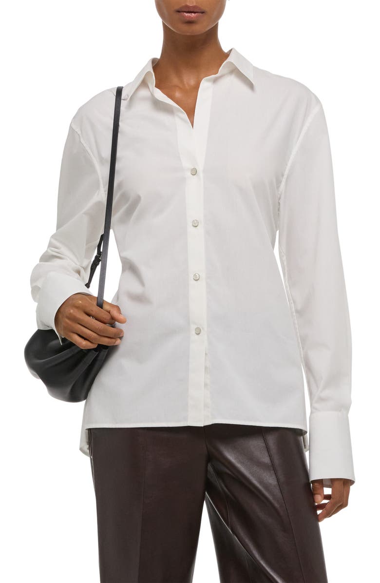 Helmut Lang Apron Woven Shirt, Alternate, color, White