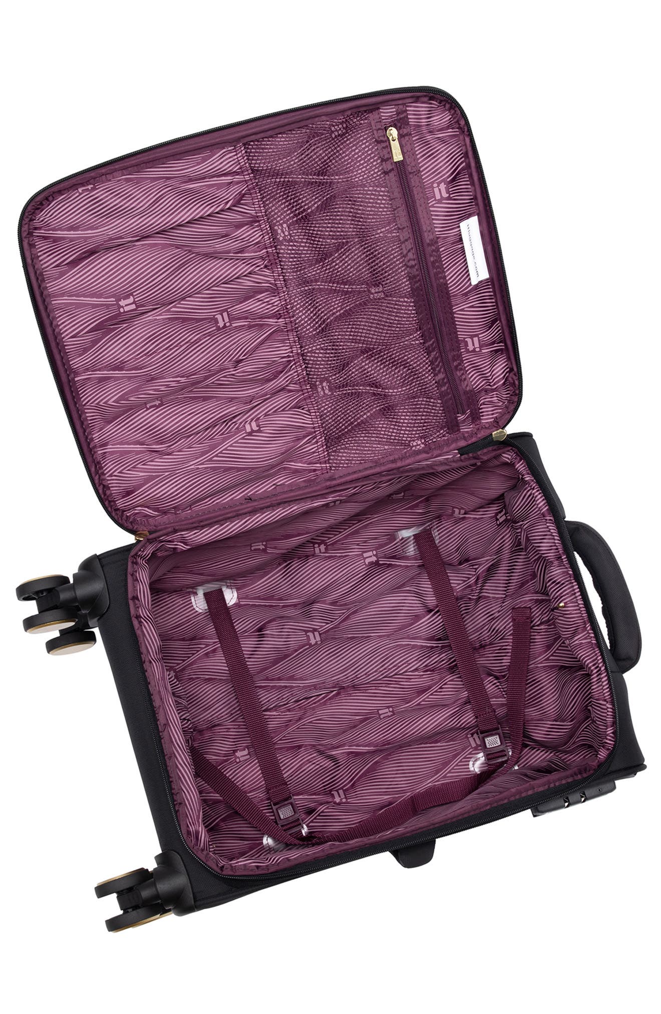 IT LUGGAGE Glimmering 21-Inch Carry-On Luggage, Alternate, color, Black