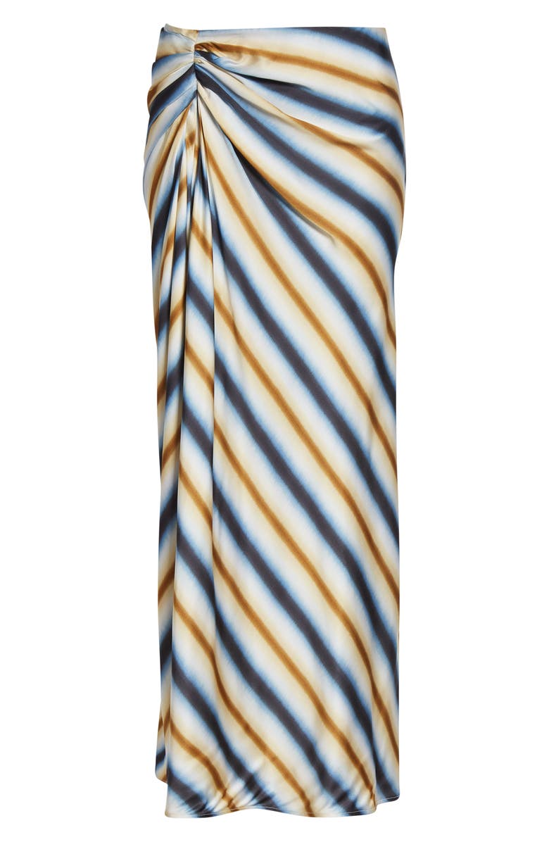 A.L.C. Diagonal Stripe Maxi Skirt, Alternate, color, Tahoe Blue/ Milk Chocolate