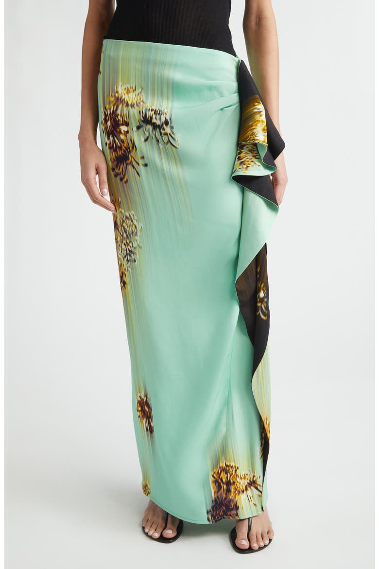 Cella Ruffle Cady Skirt, Main, color, GLASS MULTI