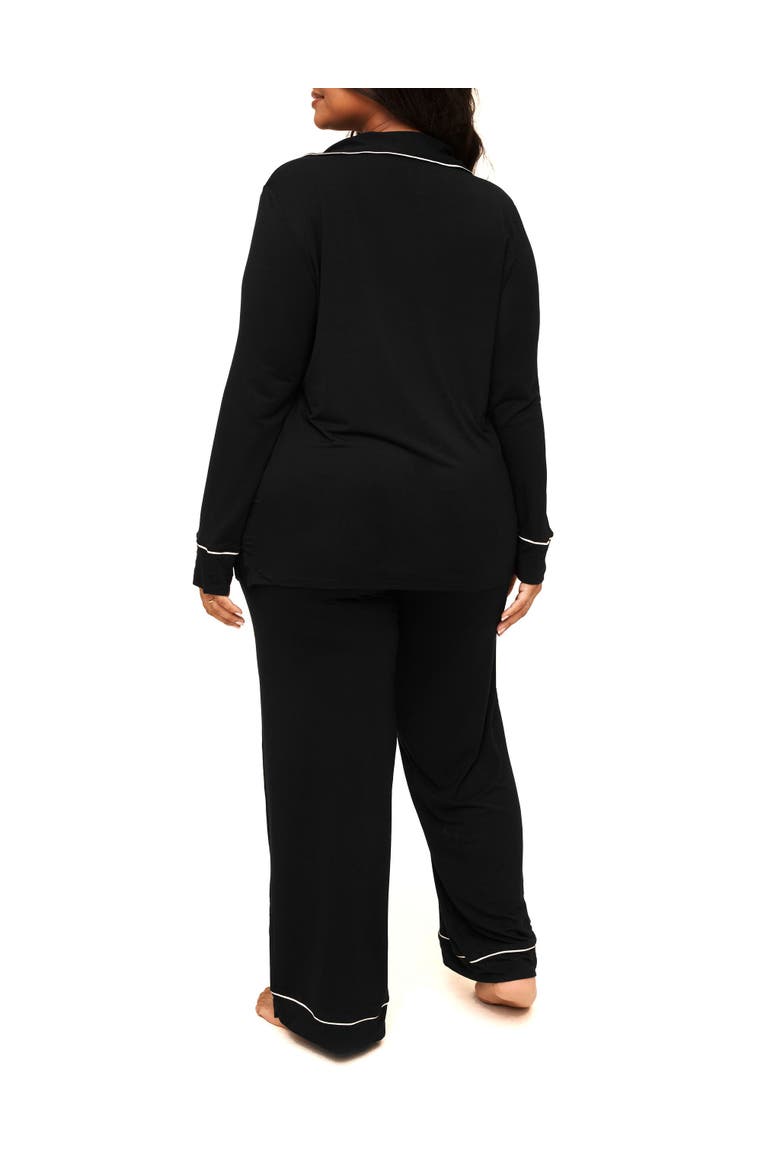 Matilda Pajama Set, Alternate, color, Black
