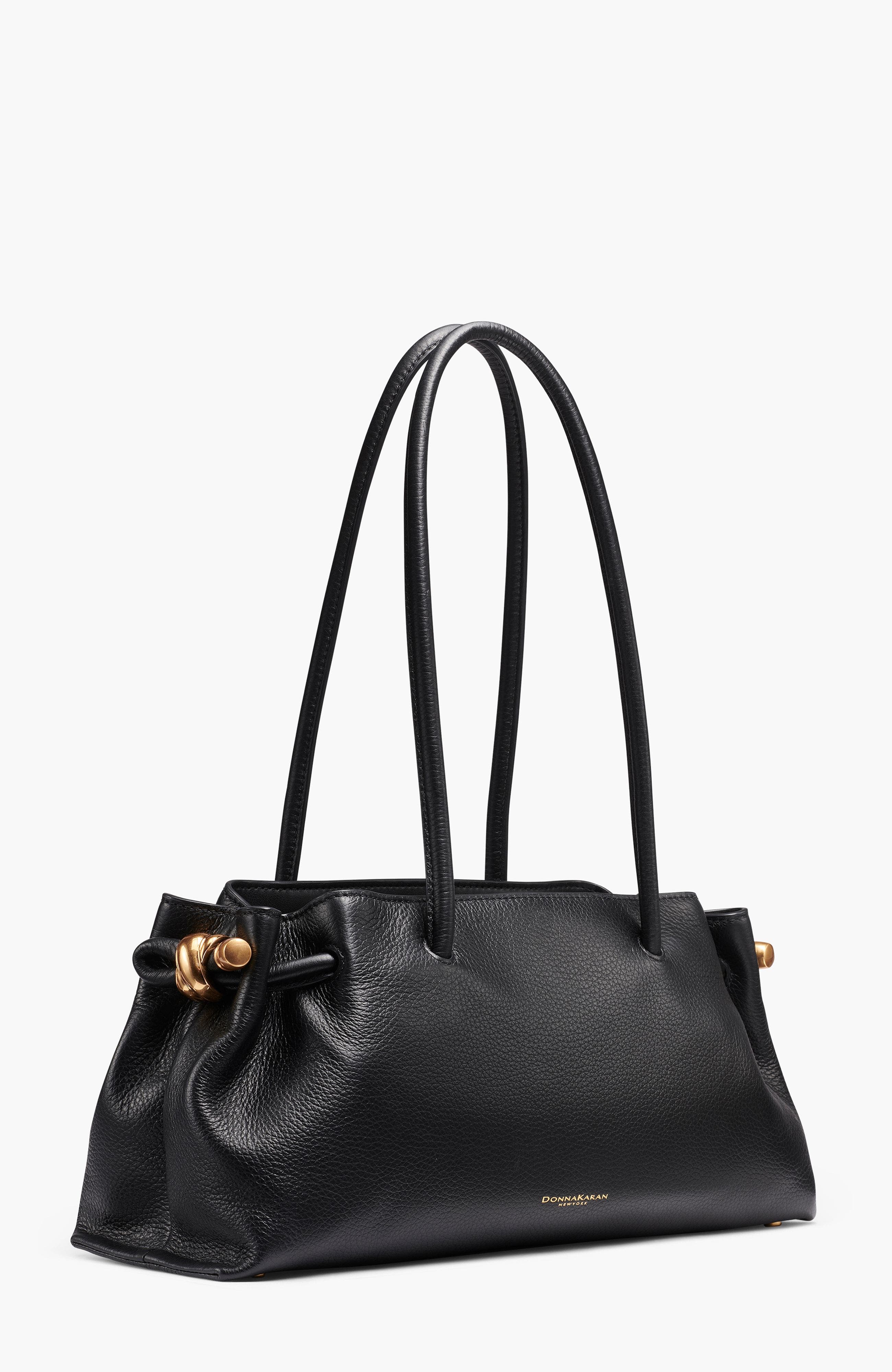 Donna Karan New York Cashmere Medium Tote, Alternate, color, Black/Gold
