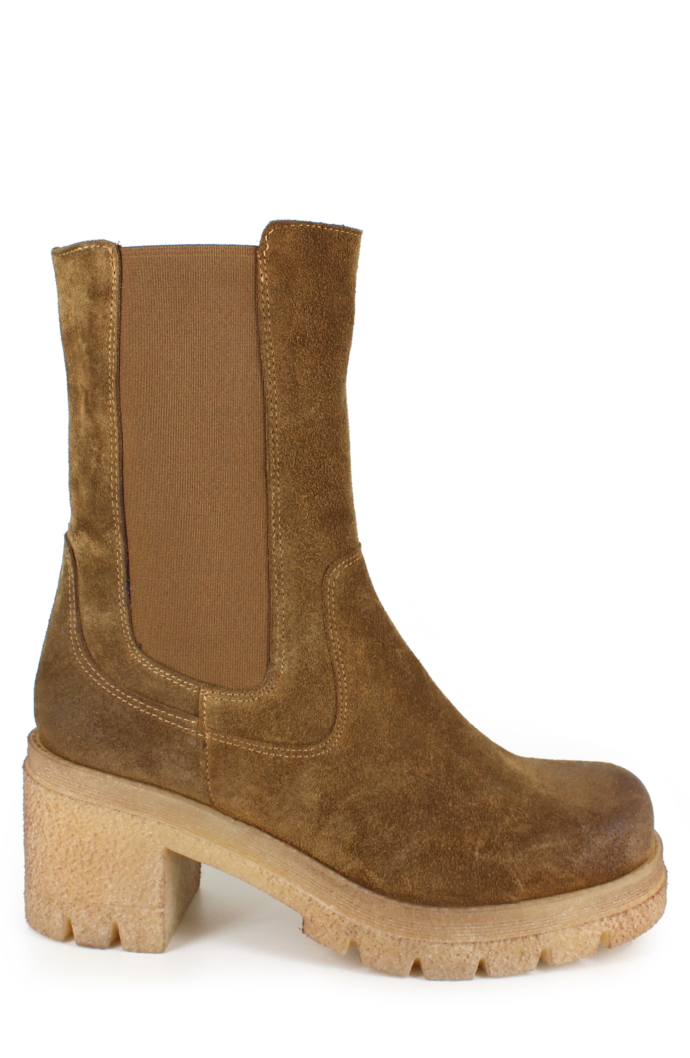 ZIGI Keziah Platform Chelsea Boot, Alternate, color, Tan
