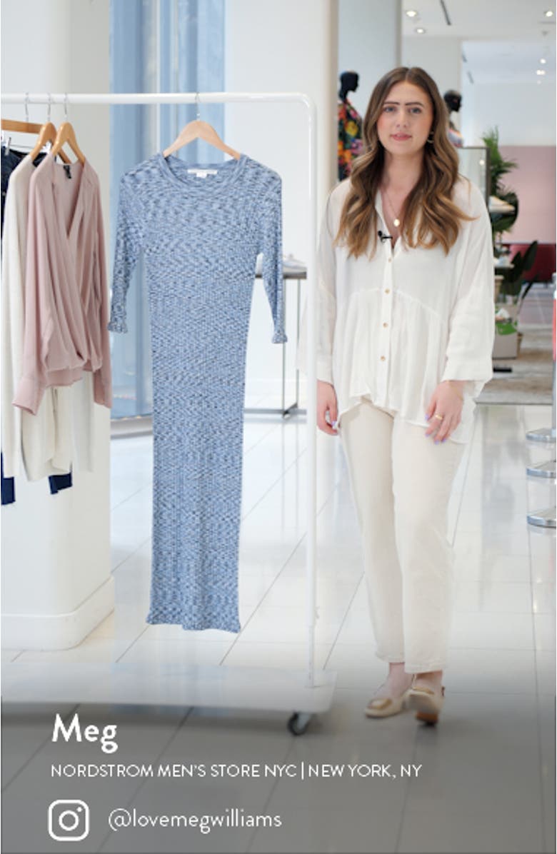 Richie Rib Three Quarter Sleeve Dress, sales video thumbnail