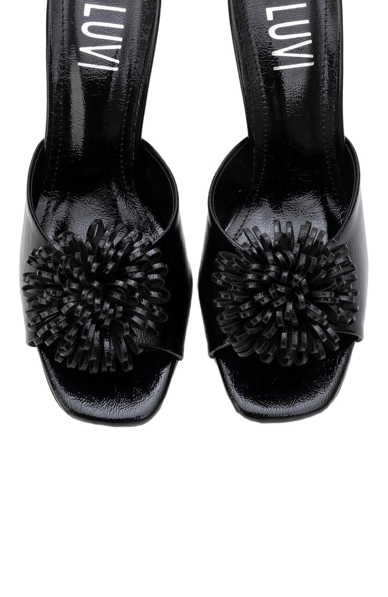 Prologue Shoes Shana Floral Stiletto Heel Mule, Alternate, color, 