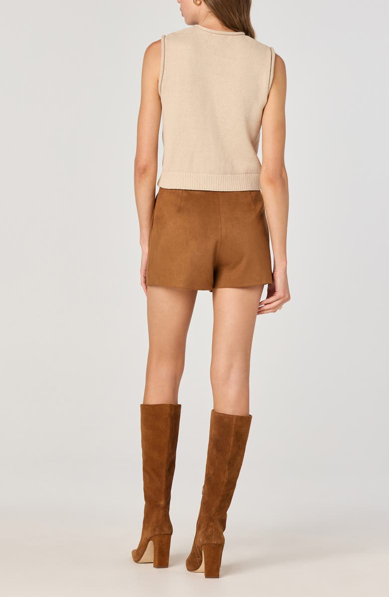 ASTR the Label Rolled Hem Sweater Vest, Alternate, color, Oatmeal