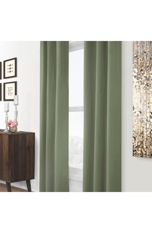 Outdoor Decor By Commonwealth Set Of 2 Cotton Curtain Panels In Green