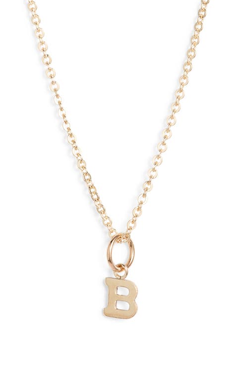 Initial Pendant Necklace