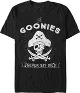 The Goonies Men's The Goonies Pirate Never Say Die Graphic T-Shirt