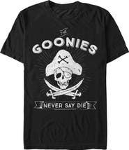 The Goonies Men's The Goonies Pirate Never Say Die Graphic T-Shirt