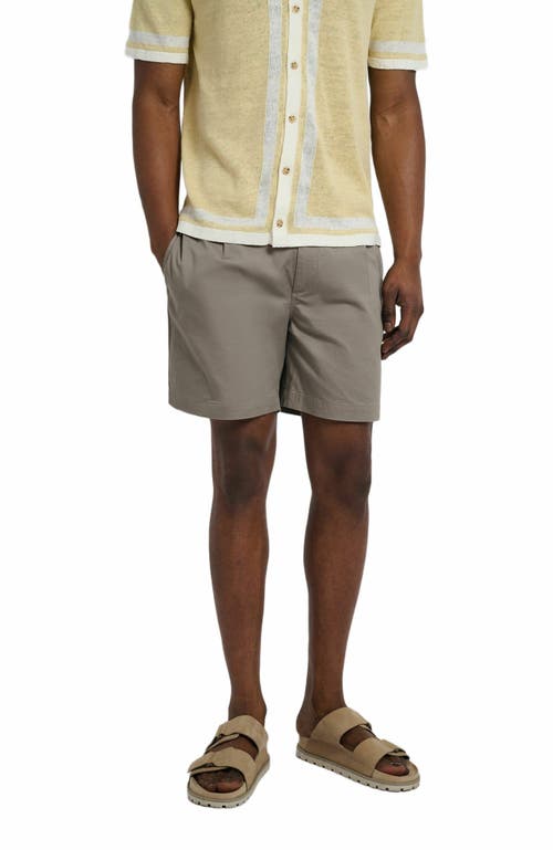 Onia Garment Dye Cotton Drawstring Shorts 6 Cinder In Gray