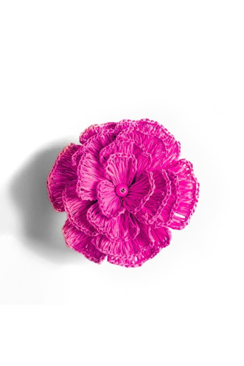 Buriti Flower Napkin Ring, Main, color, Fuchsia Pink