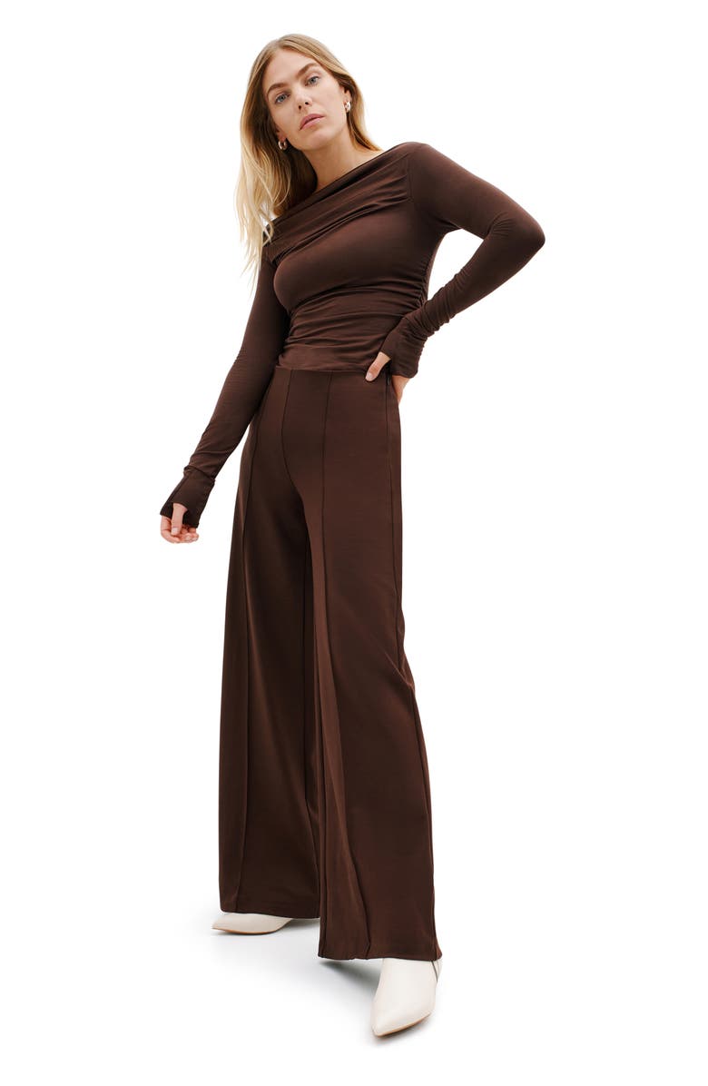 Marcella Gina Ponte Knit Pull-On Pants, Alternate, color,