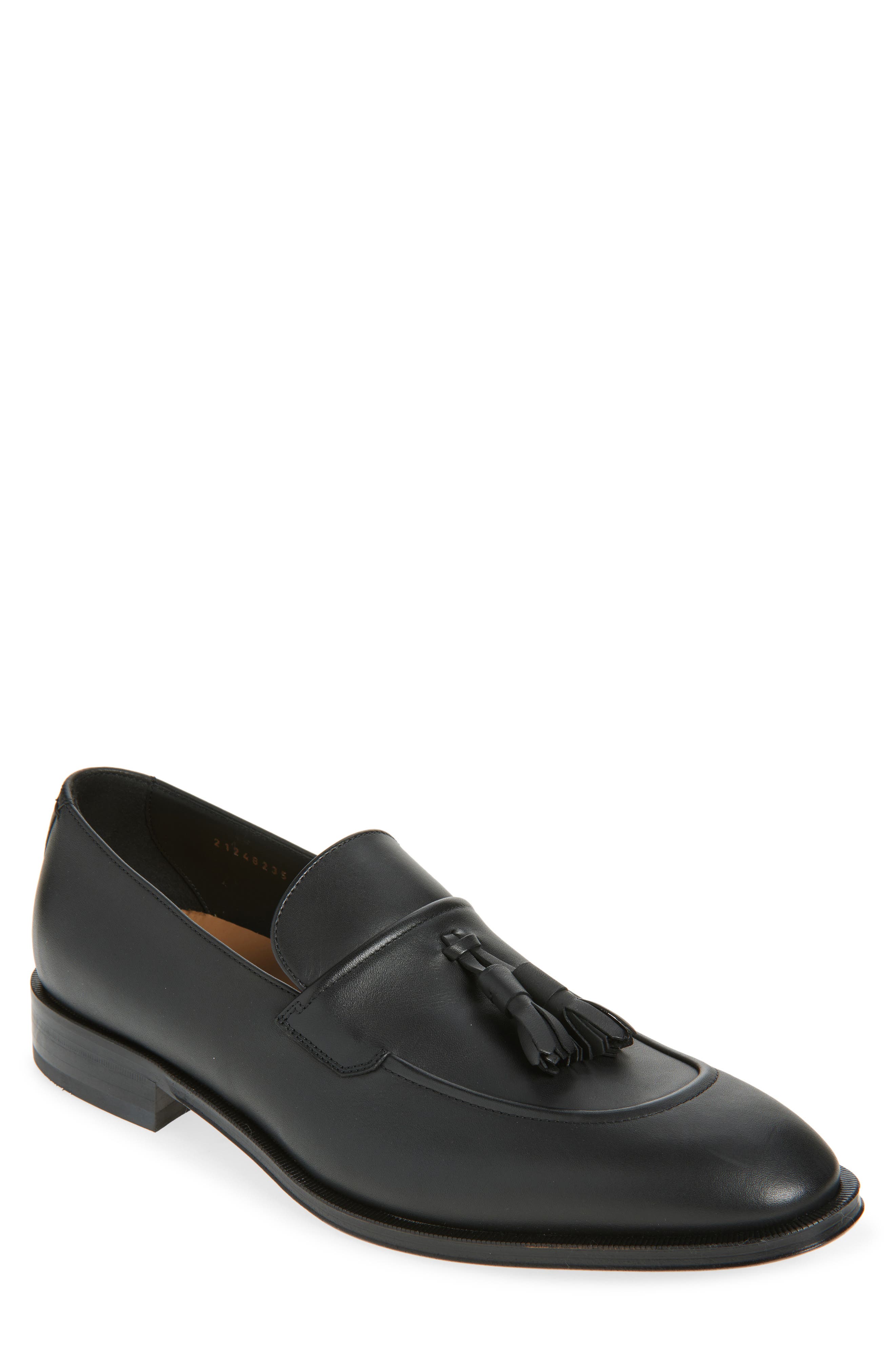 BOSS Derrek Tassel Loafer, Main, color, Black