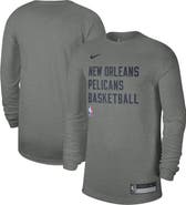 Nike Unisex Nike Heather Gray New Orleans Pelicans 2023/24 Legend On-Court Practice Long Sleeve T-Shirt