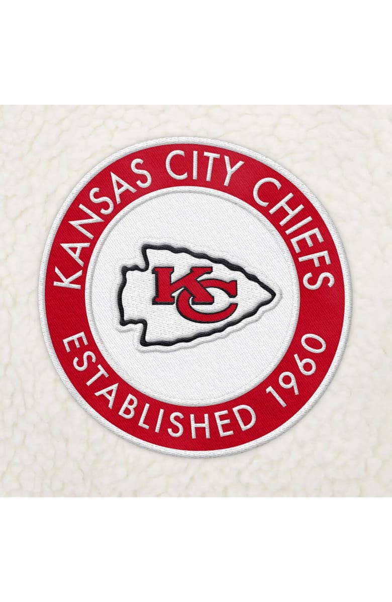 Tommy Hilfiger Men's Tommy Hilfiger Cream Kansas City Chiefs Jordan Sherpa Quarter-Zip Sweatshirt, Alternate, color, Cream