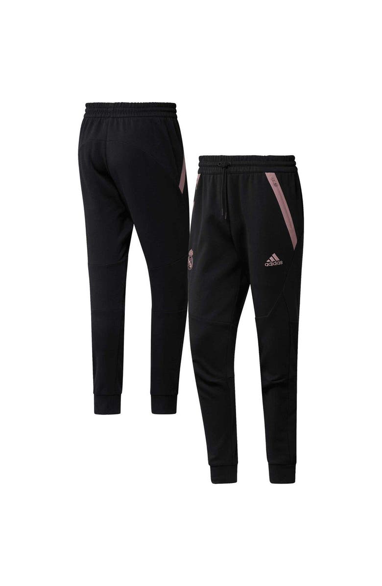 adidas Men's adidas Black Real Madrid Travel Pants, Main, color, Black