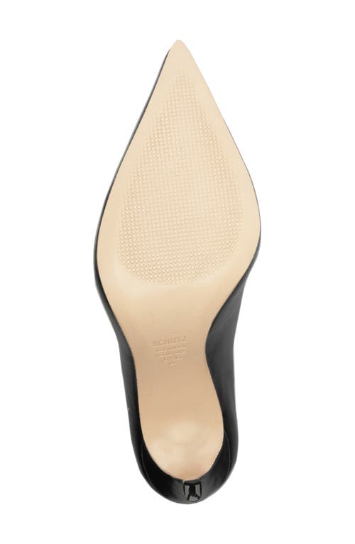Shop Schutz Lou Pointed Toe Pump In Black Suede