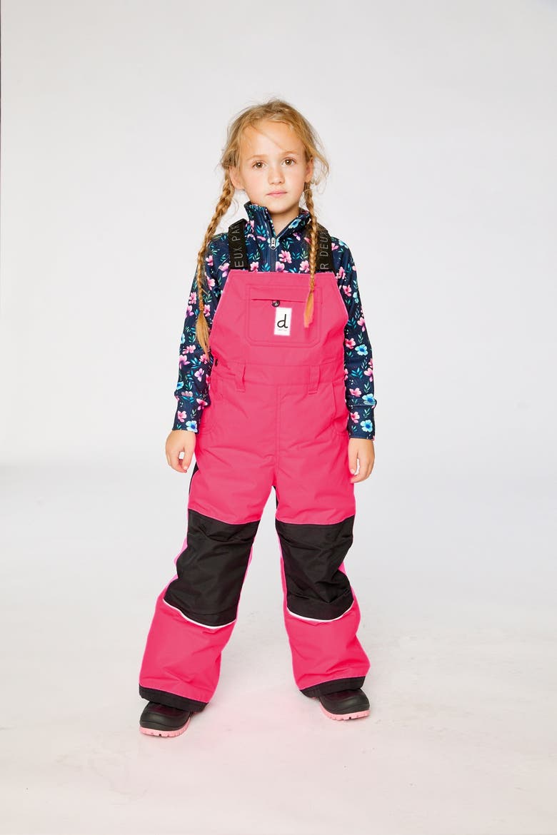Play Adjustable Suspenders Overall Snow Bib, Alternate, color, Bright Pink