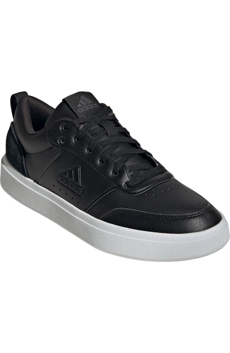 adidas Park St. Tennis Sneaker, Main, color, Black/ Black/ White