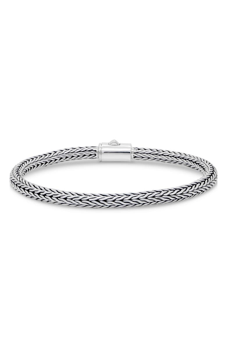 DEVATA Sterling Silver Chain Bracelet, Main, color, Silver