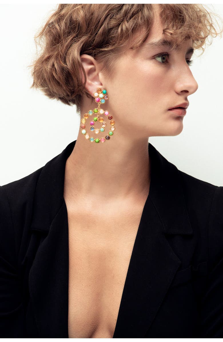 SYLVIA TOLEDANO Happy Flower Earrings, Alternate, color, Multi