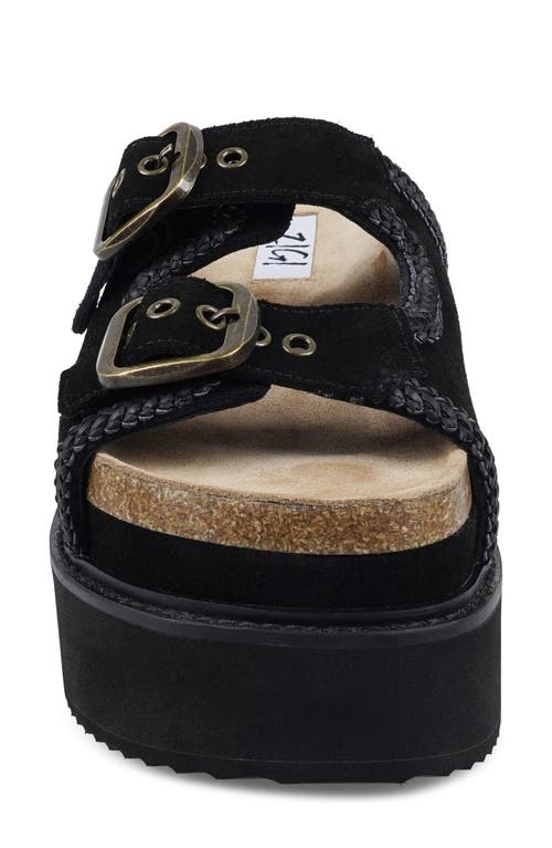 Zigi Platform Sandal In Black