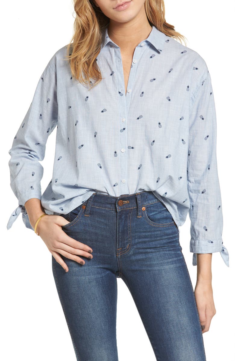 Madewell Trapeze Shirt, Main, color, 