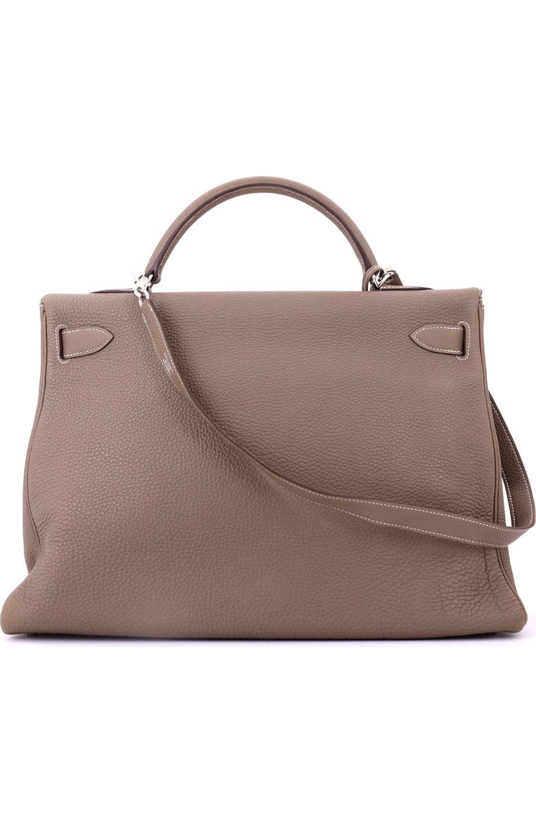 Pre-Owned Hermes Kelly Handbag Grey Togo with Palladium Hardware 40, Alternate, color, Etoupe