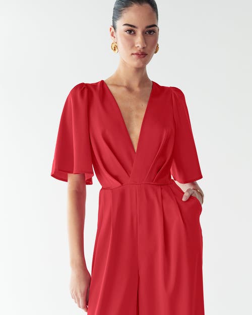 Willa Omaha Jumpsuit In Red