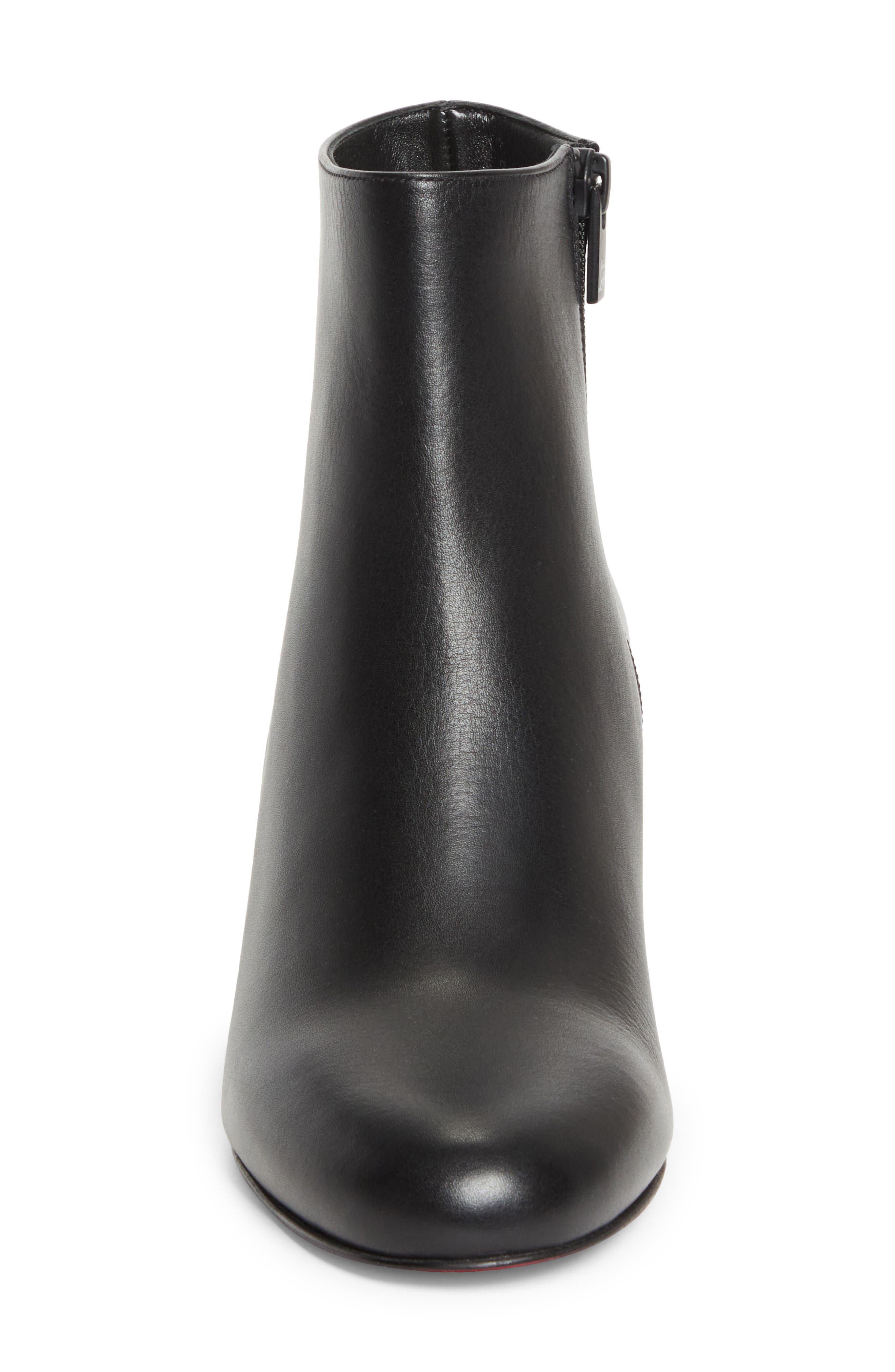 Christian Louboutin Jane Block Heel Bootie, Alternate, color, Black