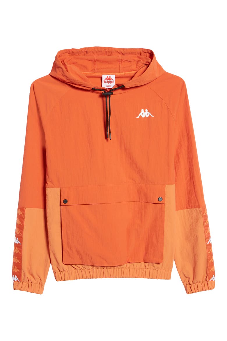 Kappa Men's 222 Banda Edonin Anorak, Alternate, color, ORANGE / ORANGE DUSTY / WHITE