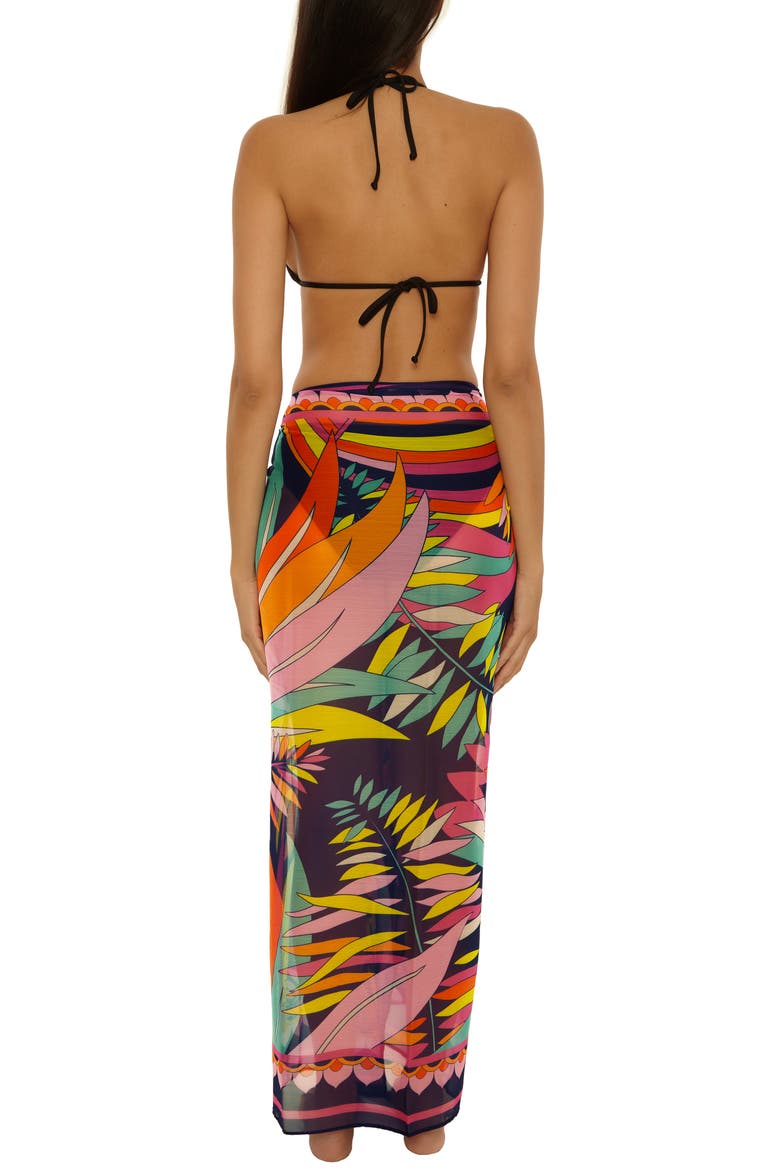 Paralia Chiffon Cover-Up Pareo, Alternate, color, MULTI