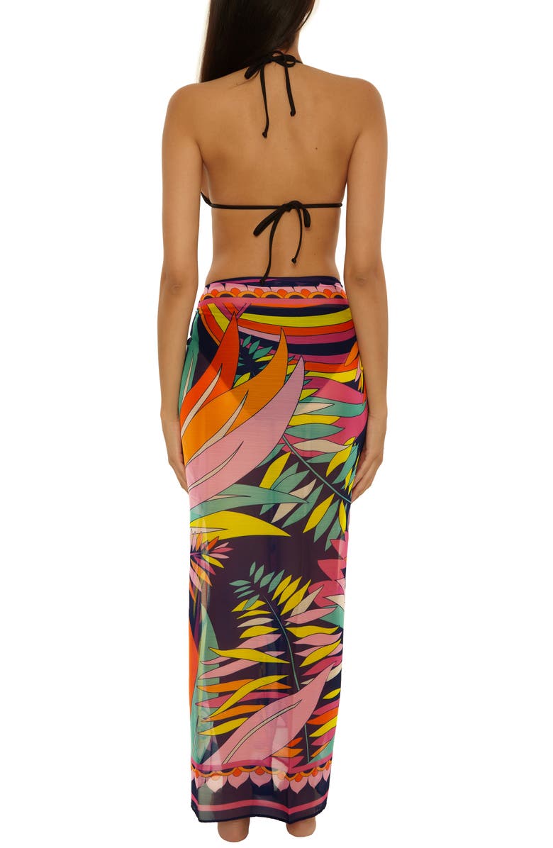 Trina Turk Paralia Chiffon Cover-Up Pareo, Alternate, color, Multi